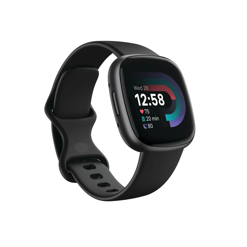 Fitbit Versa 4 Smartwatch - Daily Readiness, GPS, 40+ Modes, Black