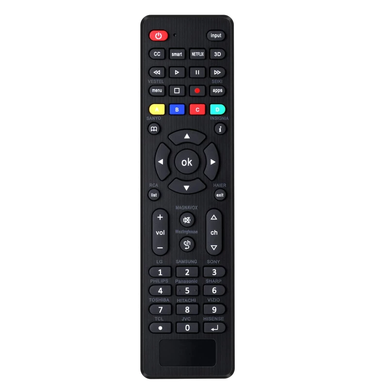Pairtty Universal TV Remote - Works with Samsung, Sony, LG, Vizio