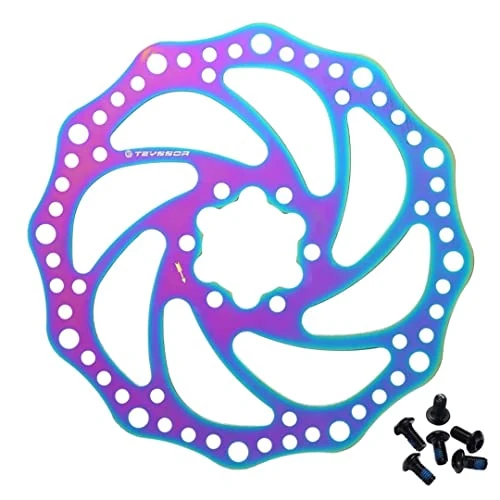 Teyssor 140mm 160mm 180mm 203mm Bike Disc Brake Rotor with 6 Bolts Fit for Road Bike Mountain Bike BMX MTB