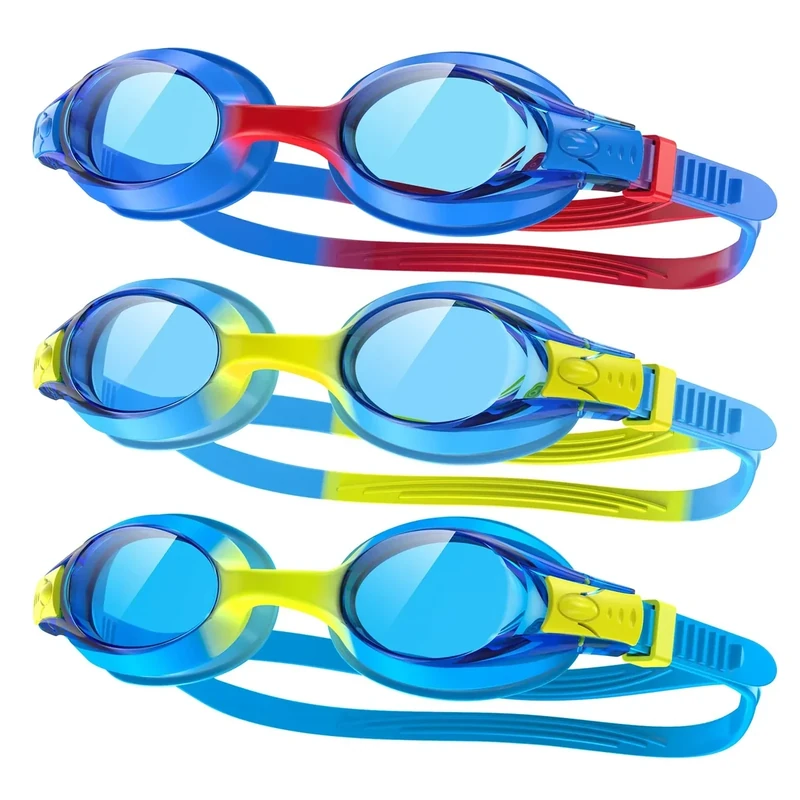 findway Kids Swim Goggles, Kids Swimming Goggles Anti-fog No Leaking Girls Boys for Age 3-12