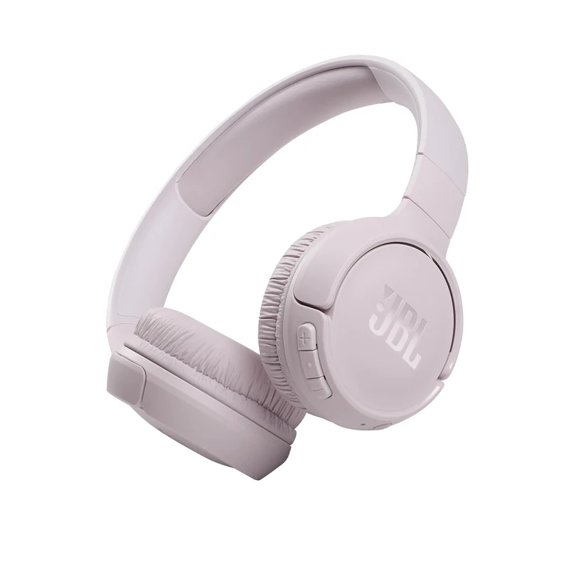 JBL Tune 510BT: Wireless On-Ear Headphones with Purebass Sound - Rose (Renewed)