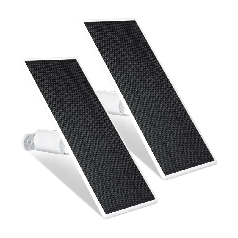 Wasserstein Solar Panel, Solar Panel Charger for Google Nest Cam Outdoor or Indoor, Battery - 2.5W Solar Power - Camera Solar Panels Made for Google Nest (2 Pack) - Image 1