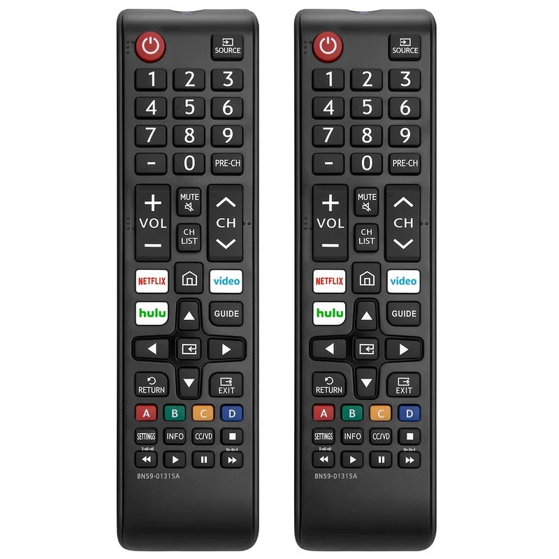 LOUTOC Pack of 2 Universal Samsung TV Remote - Works with LED, LCD, 3D