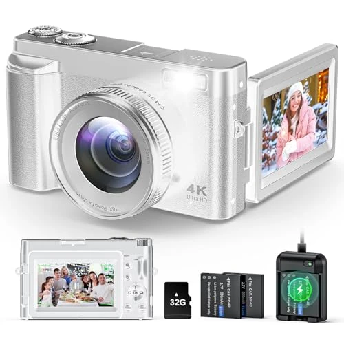 Zostuic 48MP 4K Vlog Camera - 3" Flip Screen, Autofocus, Anti-Shake - Image 1