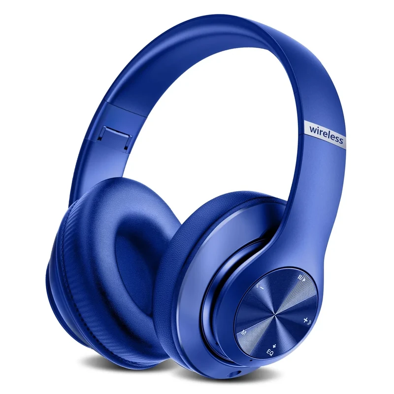 Tuitager 9S Wireless Bluetooth Headphones - 60h Playtime - Blue