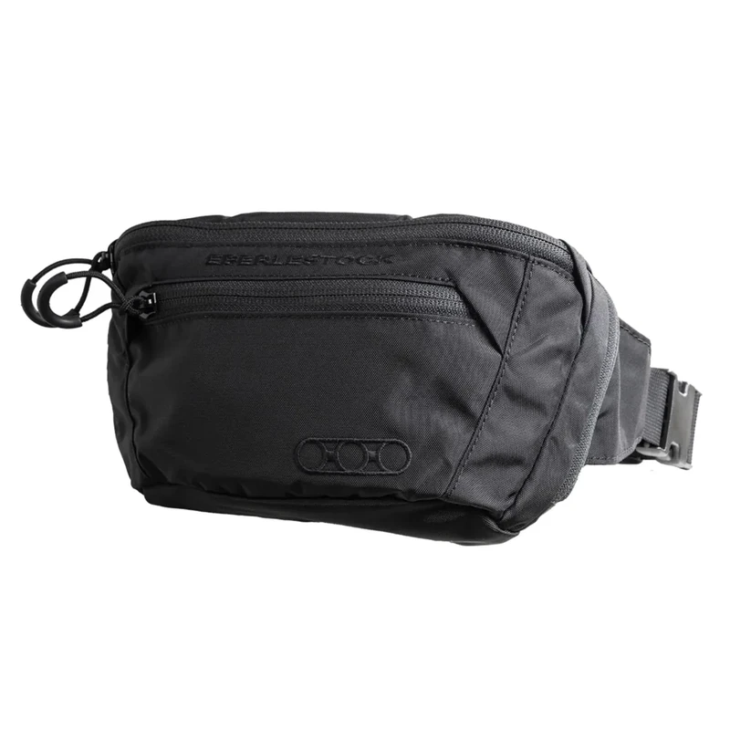 Eberlestock Bando Bag - Tactical Mens Fanny Pack w/Adjustable Waist Belt, Zippered Pockets, Compact Lightweight Belt Bag, Everyday Hip Pouch for Travel Outdoor Running Hunting, Black