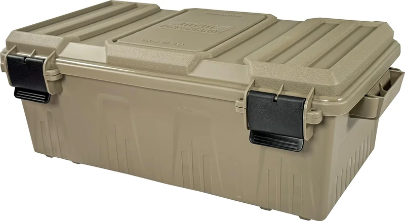 MTM ACDC30, Divided Ammo Crate Utility Box, Water- Resistant, Stackable, Snap Latch, USA Made, Dark Earth