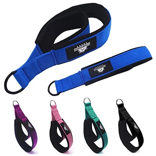 Lights Mountain 1 Pair Pilates Double Loop Straps for Reformer, Fitness D-Ring Straps Handle, Yoga Exercise Accessories for Home Gym Workout