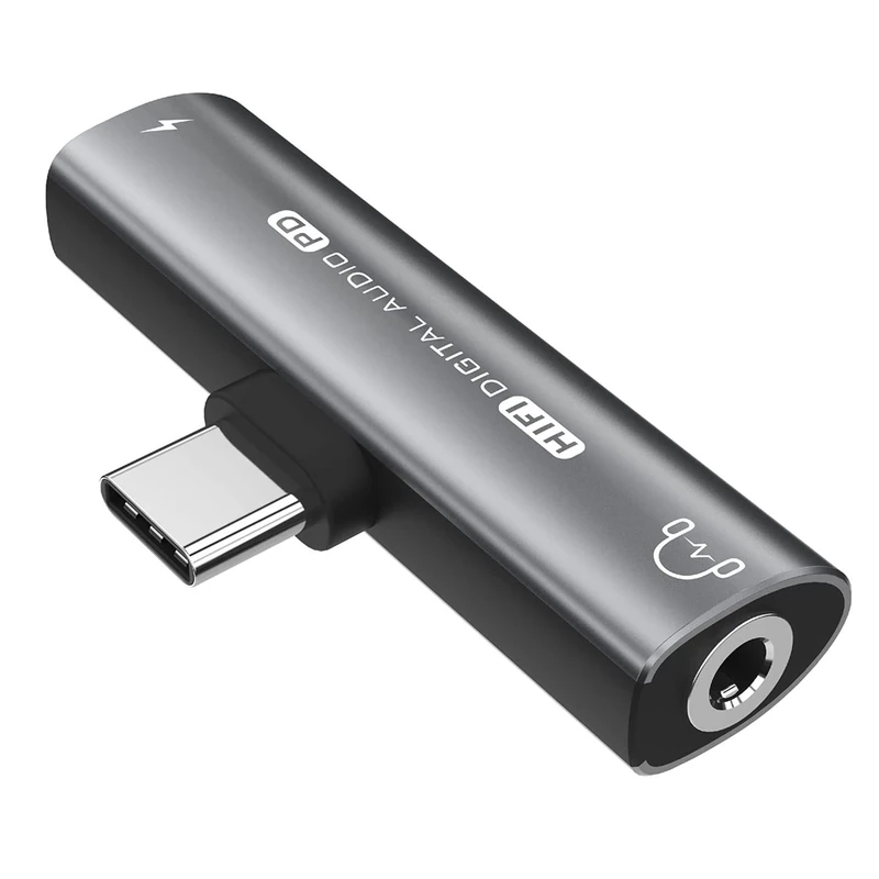 USB C Headphone Adapter, 2 in 1 USB C to 3.5mm Headphone Jack HiFi DAC with 27W Fast Charging Dongle Adapter Compatible for iPhone 15 15Pro 15promax,Samsung Galaxy S23 S22 S21 S20+ Note 20 Pixel 6/5