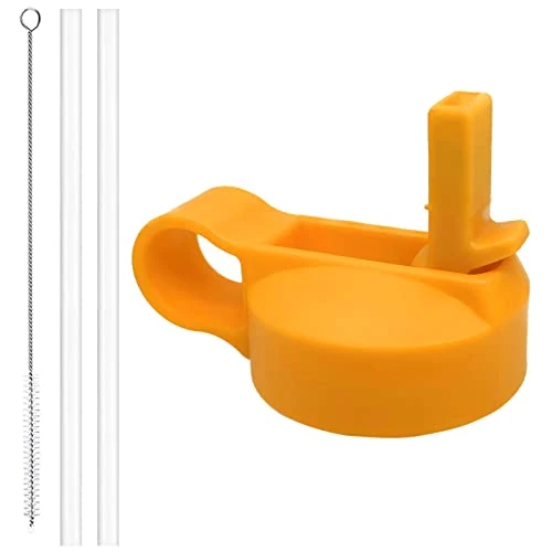 Ouharty Wide Mouth Straw Lid for Hydroflask 12 16 18 20 32 40 64oz Water Bottle Fits for Most Wide Mouth Straw Lid Sports Water Bottle (Starfish)