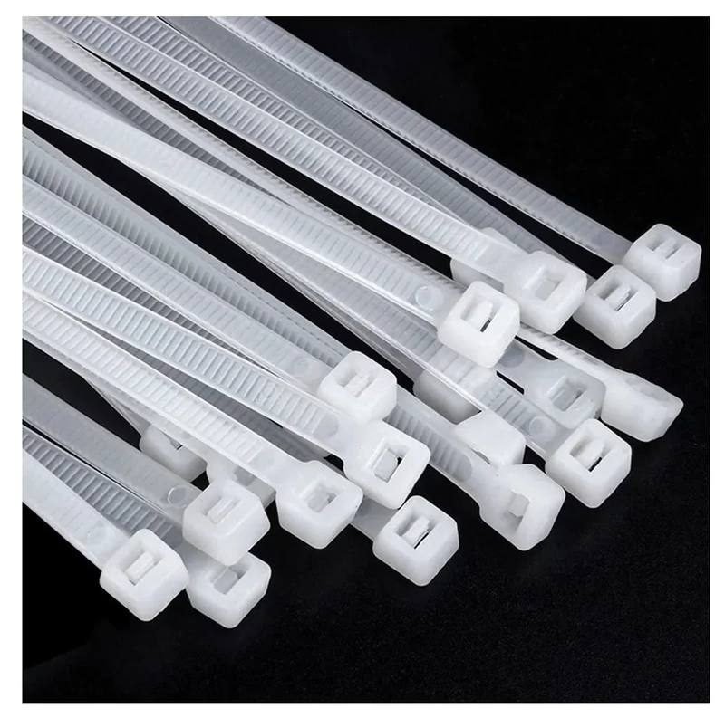 BAIJIAER 24in Heavy Duty White Zip Ties - 50pcs, 120lb Tensile