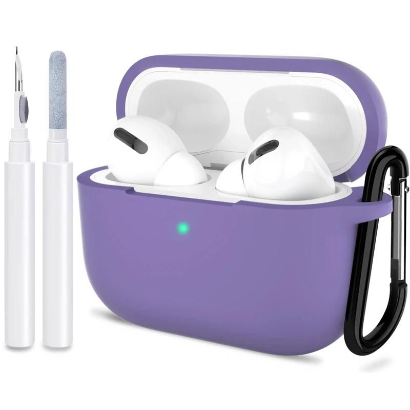 ATUAT Case for AirPods Pro 2 - Front LED Visible Lavender