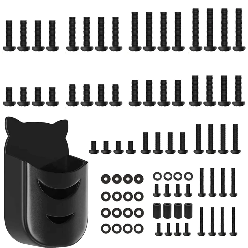 Maozhren TV Mount Screws Kit - M4 M5 M6 M8, Washers, Remote Holder