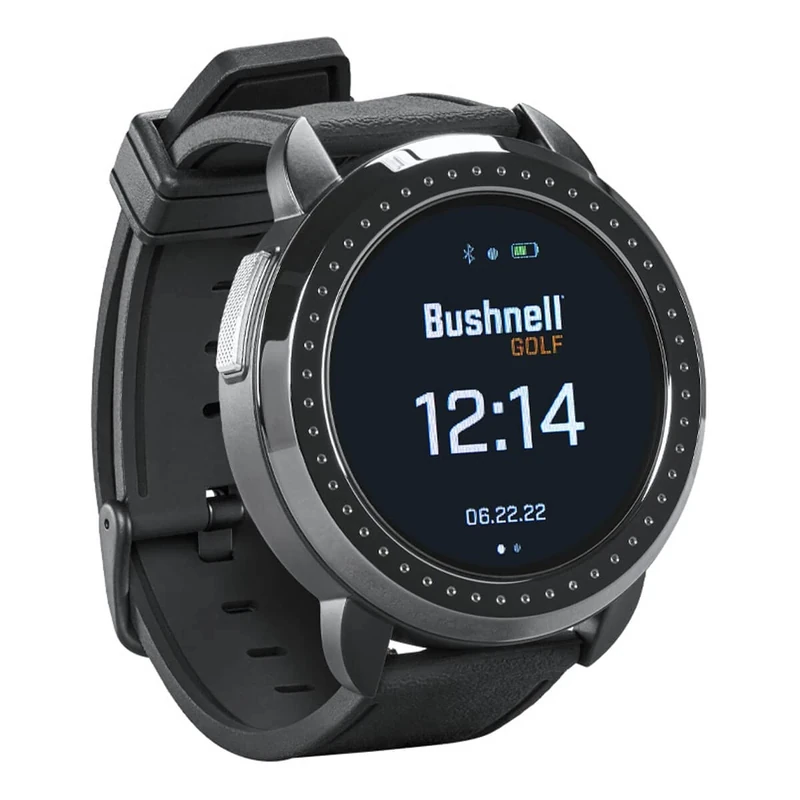 Bushnell Golf iON Elite GPS Watch – Color Touchscreen, Slope‑Adjusted Yardages, 38,000+ Courses, Shot Tracker, USB‑C, Magnetic Charger – Black