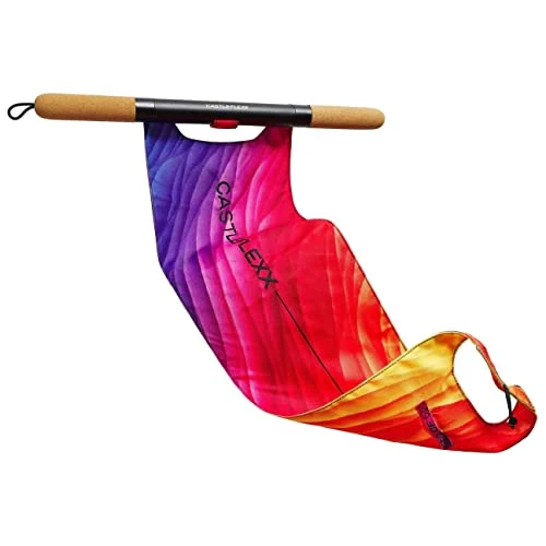 CastleFlexx Mobility and Full Body Strengthening Device | Non-Elastic Stretch Strap with Natural Premium Cork Handles for Stretching, Exercise, Physical Therapy, and Yoga