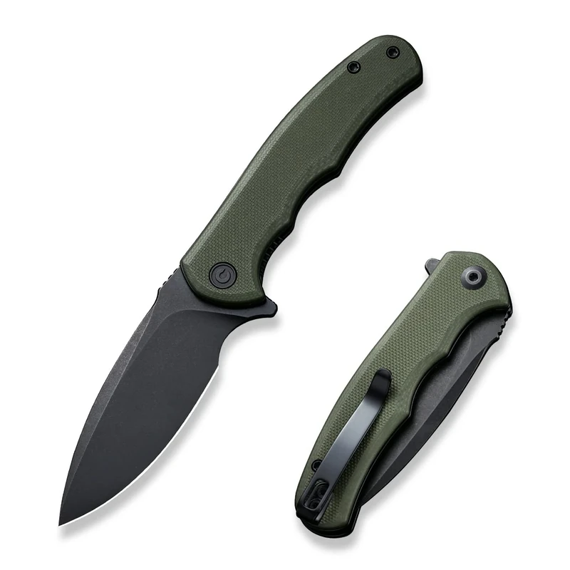 CIVIVI Mini Praxis Folding Pocket Knife, 2.98" D2 Steel Blade G10 Handle Small EDC Knife with Pocket Clip for Men Women, Sharp Camping Survival Hiking Knives C18026C-1