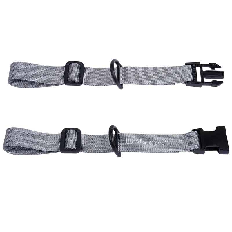 Wisdompro Backpack Chest Strap, Heavy Duty Adjustable Backpack Sternum Strap Chest Belt with Quick Release Buckle for Hiking and Jogging - with Slide Locks (Gray)