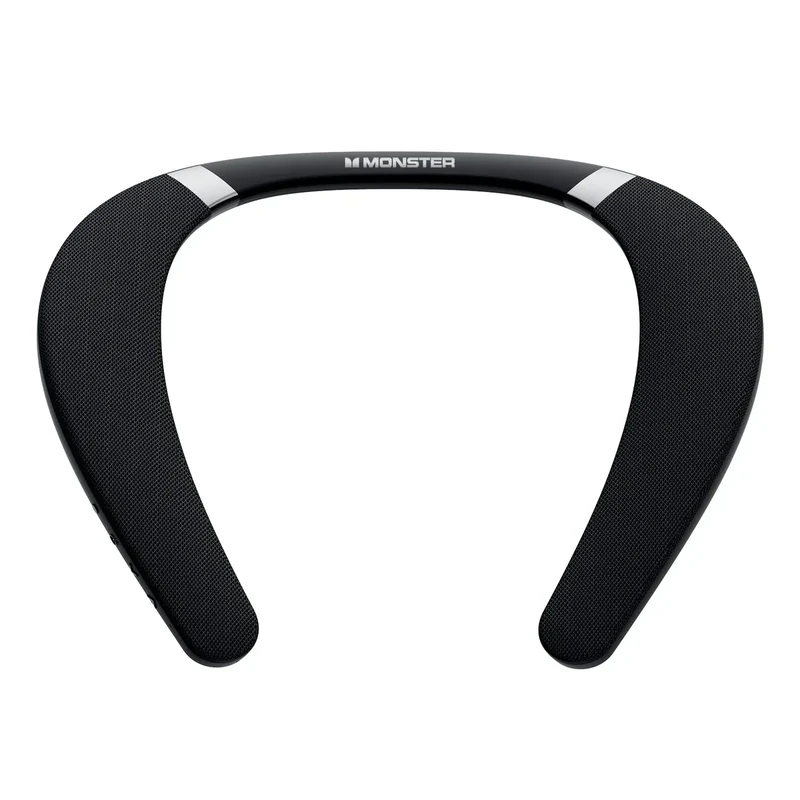 Monster Boomerang Neckband Bluetooth Speaker, Neck Speaker Bluetooth Wireless, 12H Playtime, True 3D Stereo Sound, Portable Soundwear, IPX7 Waterproof, for Home Sport Outdoor