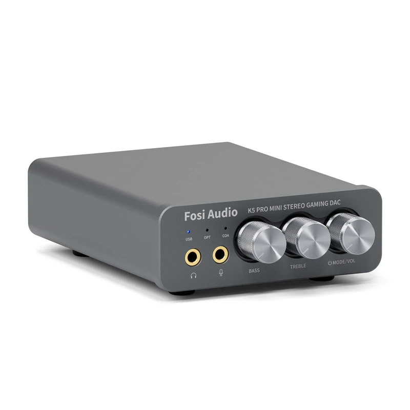 Fosi Audio K5 Pro DAC Amp - USB-C/Optical/Coaxial to RCA & 3.5mm