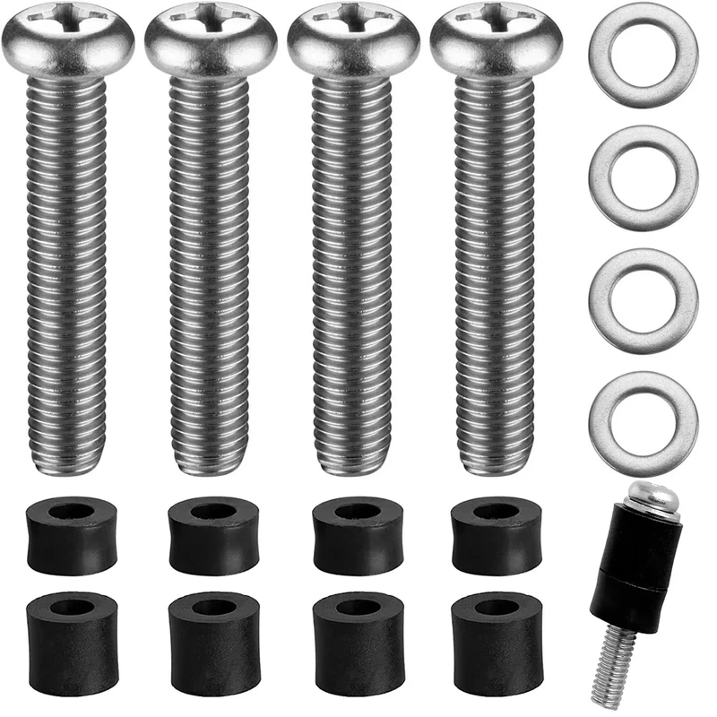 M8 Screws for Samsung TV M8 x 45mm Pitch 1.25mm TV Mounting Bolts Screws with 25mm Long Spacers Work with Samsung 42“ 50" 55" 60" 65" 70" 75" 82" TV