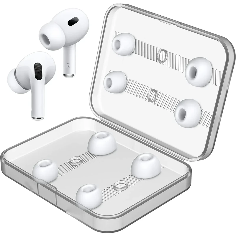 Link Dream 4 Pair AirPods Pro 2 Silicone Ear Tips XS S M L - Case