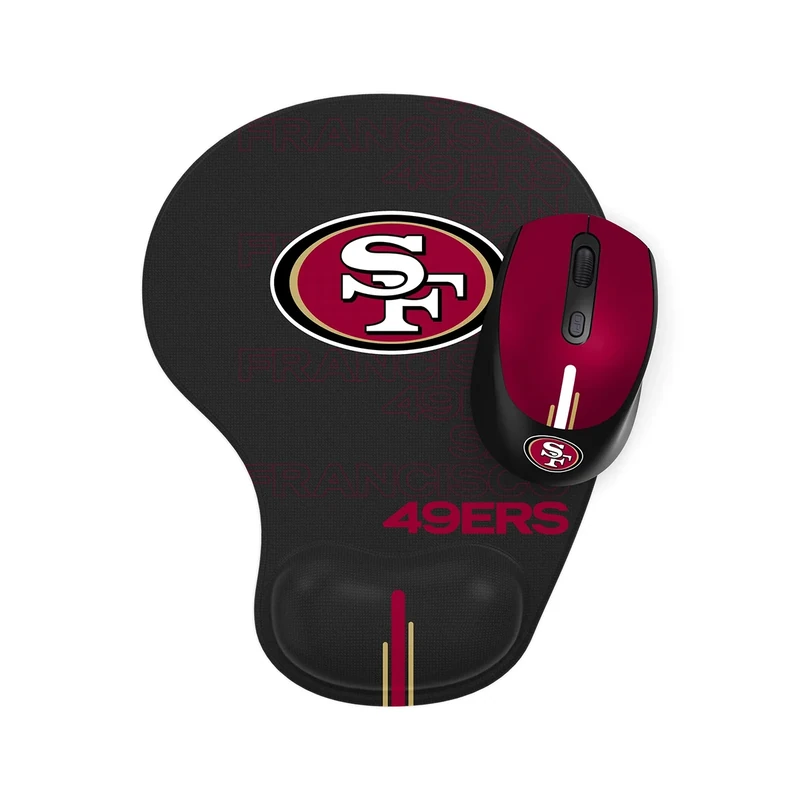 SOAR NFL Wireless Mouse and Mouse Pad, San Francisco 49ers