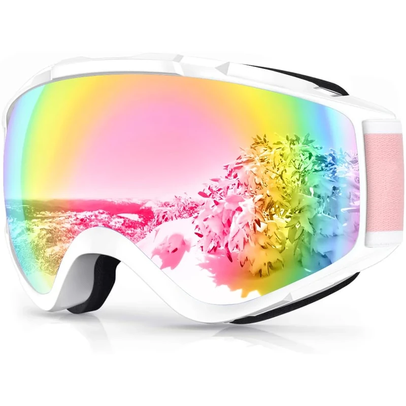 findway Ski Goggles OTG - Over Glasses Snow/Snowboard Goggles for Men, Women & Youth - 100% UV Protection
