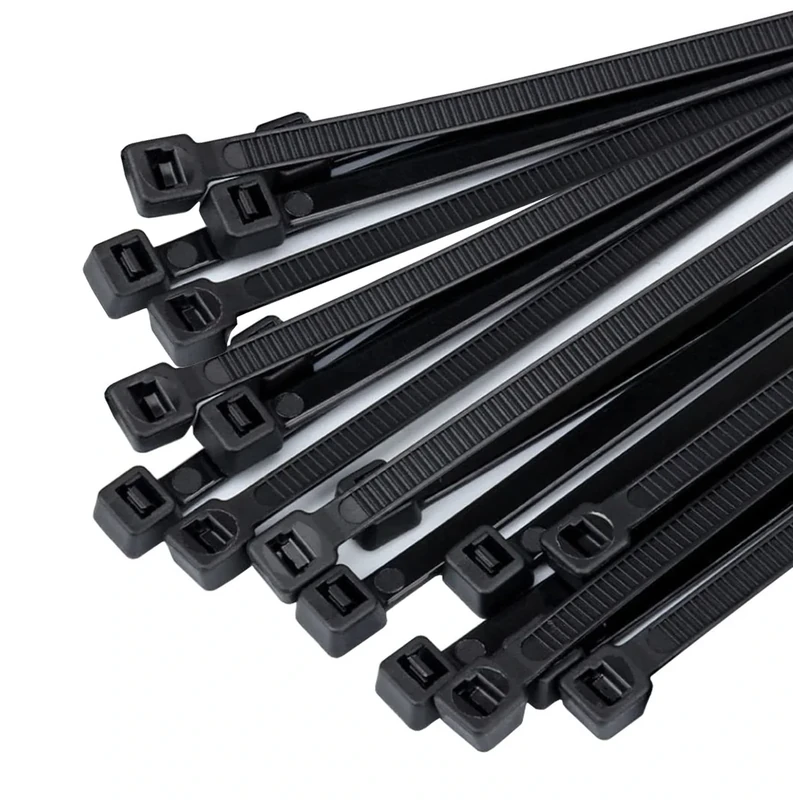 Large zip ties 18 inch black Extra long cable ties heavy duty outdoor 200 lbs thick Nylon plastic Zipties 50pcs