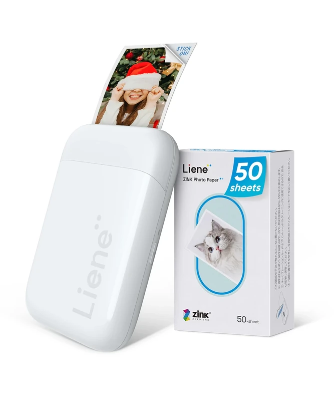Liene 2x3" Photo Printer - Bluetooth 5.0, iOS & Android, 50 Zink
