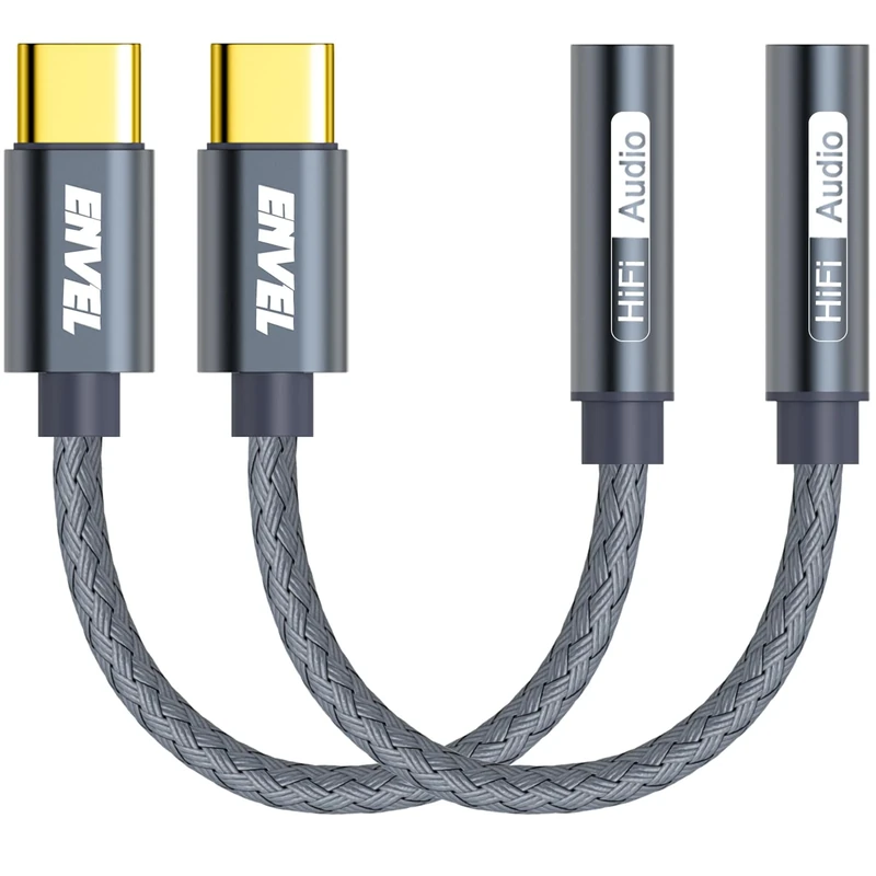 ENVEL USB-C to 3.5mm Adapter 2-Pack - iPhone 15 Galaxy Pixel