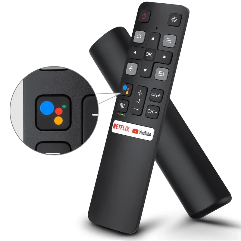 OMAIC RC802V Voice Remote Replacement for TCL TVs - Google Voice