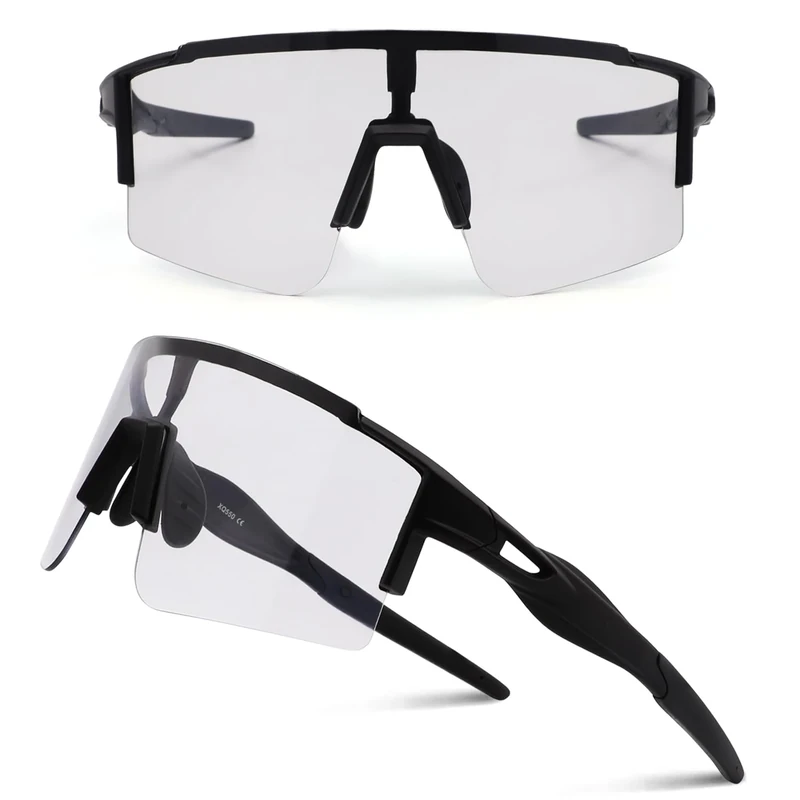 Ukoly Photochromic Cycling Glasses Youth Men Women Clear Sunglasses Mountain Bike Baseball MTB Bicycle Riding