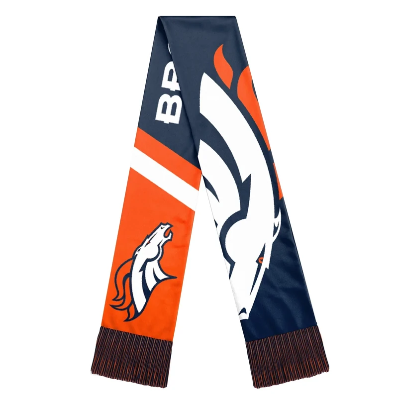 FOCO NFL Unisex-Adult Official Team Graphic Reversible Printed Scarf (Denver Broncos)