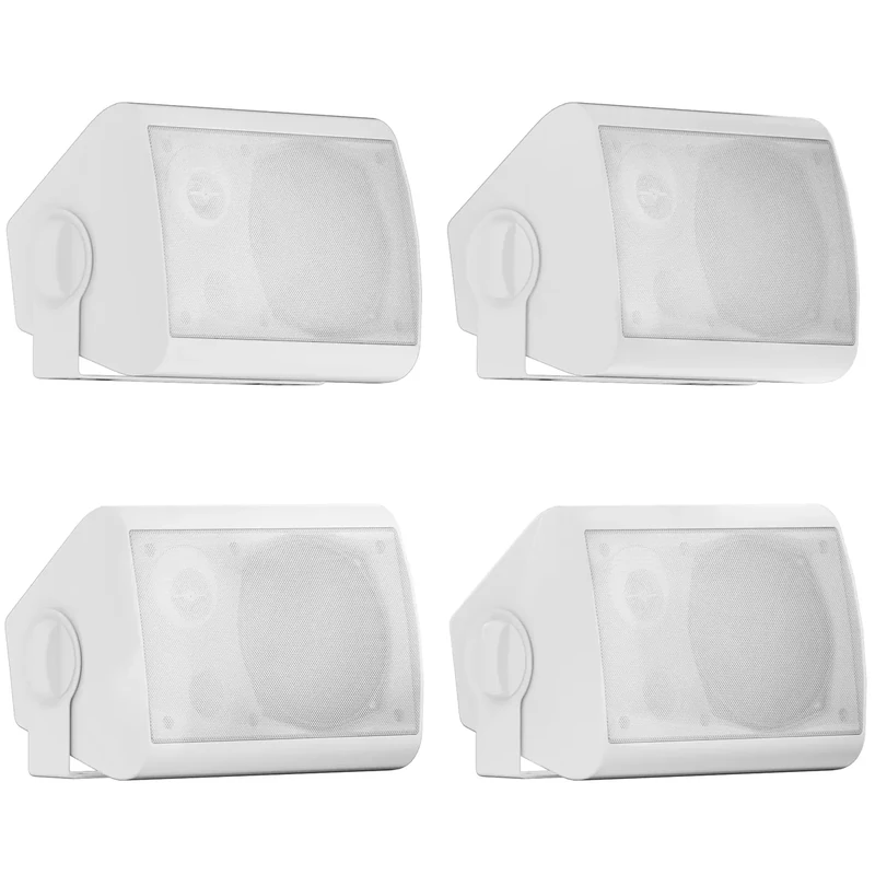 Herdio 5.25 Inches 600 Watts Passive Indoor Outdoor Speakers Wired Waterproof,Wall Mount Speakers with Loud Volume Suitable for Patio,Garden Home Theater