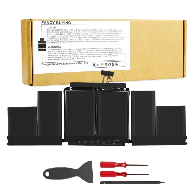 Fancy Buying A1417 Laptop Battery Replacement for MacBook Pro 15 inch Retina A1398 [ Mid 2012 Early 2013], fits MD831LL/A MC975LL/A MC976LL/A ME665LL/A ME664LL/A