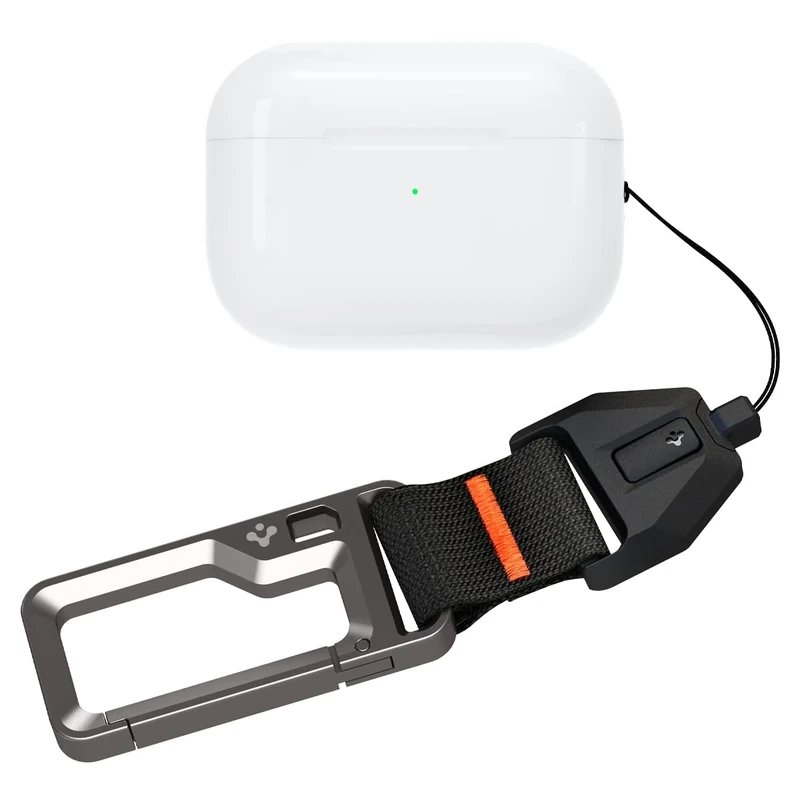 Spigen for AirPods Pro 3 Lanyard, AirPods Pro 2 Lanyard, Carabiner Included Designed for AirPods Pro 3rd Generation Case (2025) and AIrPods Pro 2nd Generation Case (2022/2023) - Black