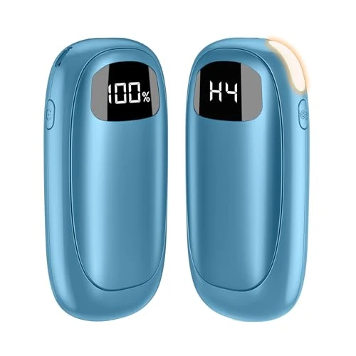 Hand Warmers Rechargeable - 14000mAh Electric Hand Warmer, Max 20 Hrs Warmth 4 Levels Heat Up to 131℉, Dual-Side Heating Portable Reusable Pocket Heater 2 Pack for Raynauds, Hunting, Camping, Golf