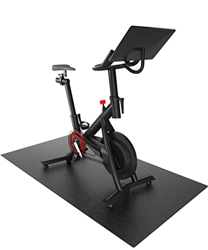 Cycleclub Bike Mat for Bike & Bike+ UPGRADE to 6 mm Quick Recovery - Exercise Bike Trainer Mat for Stationary Indoor Spin Bike