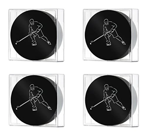 Display Zone Acrylic Square Hockey Puck Case - Official Size Puck Holder Box