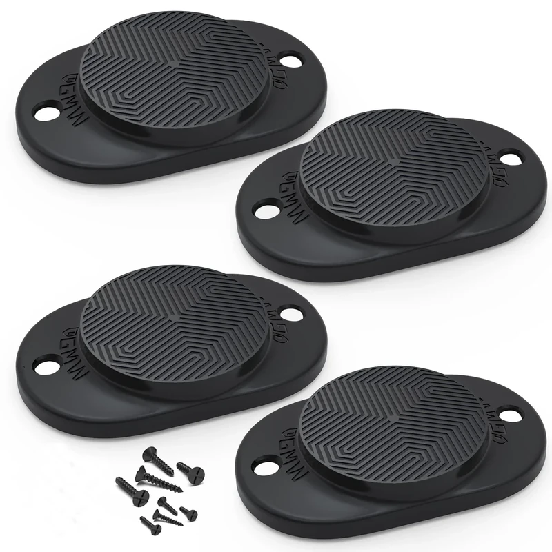 GMW Gun Magnet [2-Pack] | 30 lbs. Rating Magnetic Gun Mount | HQ Rubber Coated Gun Magnet Buckler Series for Car, Truck, Desks, Safes, and Walls | Indoor Gun Racks| Concealed Gun Holder for Handgun