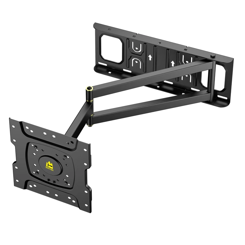 FORGING MOUNT Corner TV Wall Mount with 25.6 inch Long Arm, Full Motion TV Mount Swivel and Tilt, Fit 13-43”TVs and Monitor Wall Mount bracket Max VESA 200x200mm, 12"/16” Wood Studs, Holds up to 77lbs