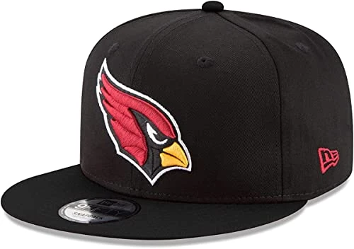 New Era NFL 9FIFTY Adjustable mens Snapback Hat Cap One Size Fits All (Arizona Cardinals Black)