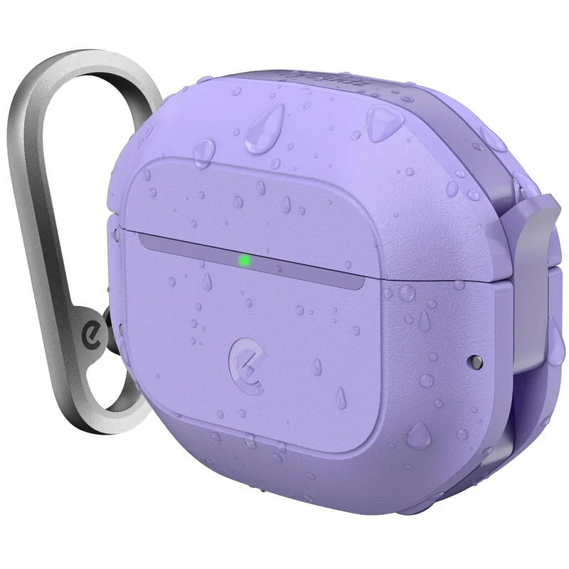 Keybudz Waterproof AirPods 4 Case with Lock - Rugged Carabiner
