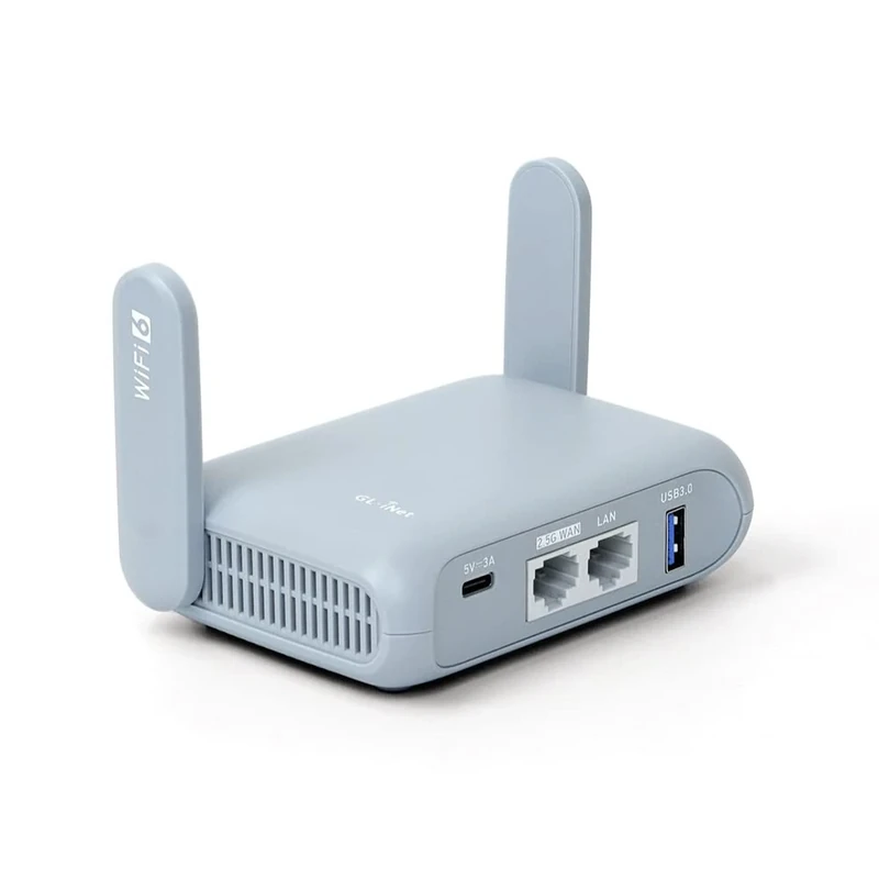 GL.iNet GL-MT3000 Beryl AX Travel Router - WiFi 6, 2.5G WAN, Dual Band - Image 1