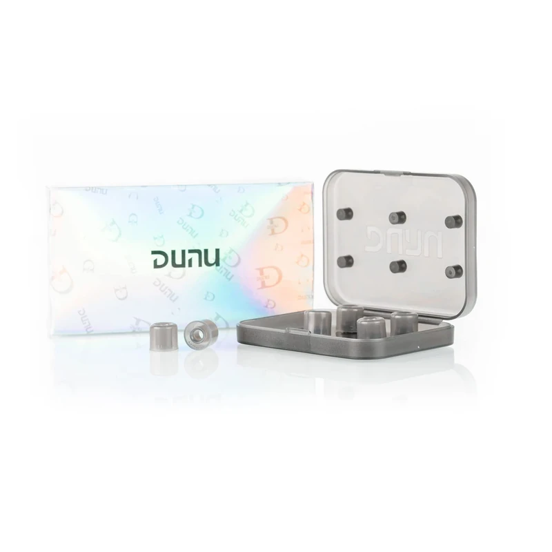 HiFiGo DUNU S&S Earbud Tips for 4.0mm-6mm Nozzle, Silicone Ear Tips Replacement for Da Vinci, Explorer, Titan S2, Wireless/Wired Earphones(L(3 Pairs))