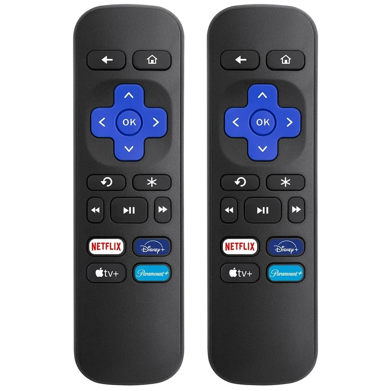 OMAIC 2-Pack Remote for Roku Box, Express, Player (Not Stick/TV/Game)