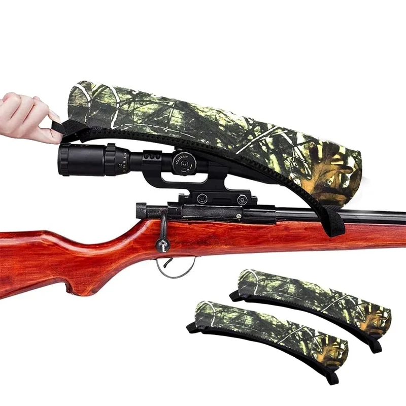 MiJiTrio Scope Cover Waterproof Neoprene Scope Covers Optics Lens Cover | 2pack Medium Fits 9″-11″ |L12″-14″ |XL15″-16″Length Scopes Spotting Optics Lens Cover (M)