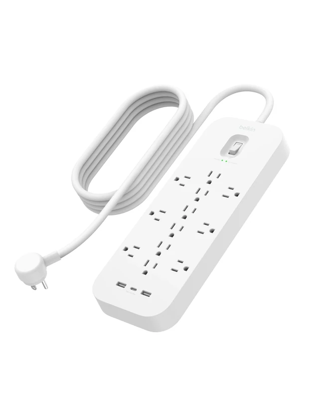 Belkin 12-Outlet Surge Protector with USB-C, USB-A, 6ft Cable - 3480J