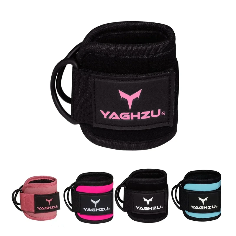 YAGHZU Ankle Straps for Cable Machines Women, Glute Kickback Cable Machine Attachments, Gym Ankle Cuffs, Wrist Cuffs for Workout, Leg Training Accessory, Fitness Gear for Home or Gym