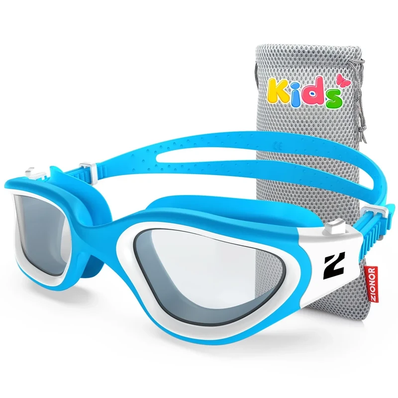 ZIONOR Kids Swim Goggles, G1MINI SE Anti-Fog Swimming Goggles for Kid Child 6-14